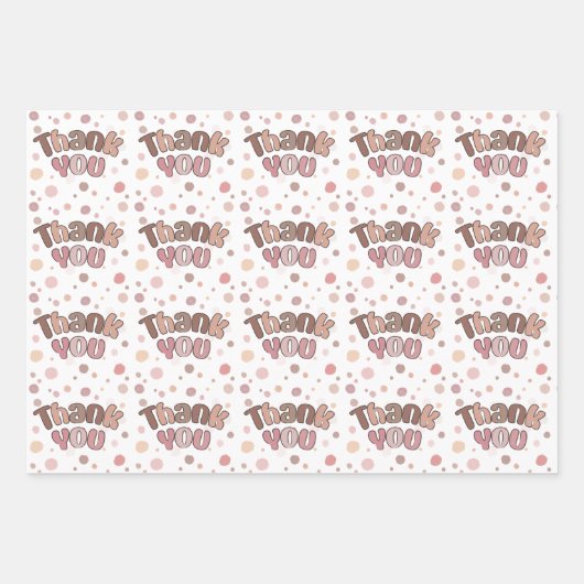 Hartelijk dank inpakpapier vel (Voorkant)