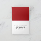 Hartelijk dank IRS-formulier Bedankkaart (Binnen)