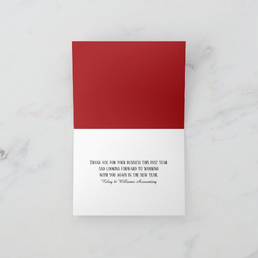 Hartelijk dank IRS-formulier Bedankkaart (Binnen)