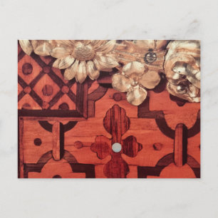 Hartelijk dank, jouw naam, inleghout en gouden afb briefkaart