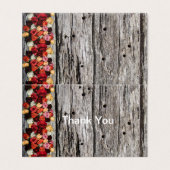 Hartelijk dank kaart (Buitenkant ongevouwen)