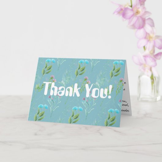 Hartelijk dank kaart (Orchidee)