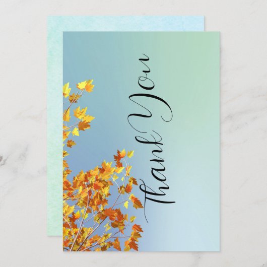 Hartelijk dank kaart (Voorkant / Achterkant)