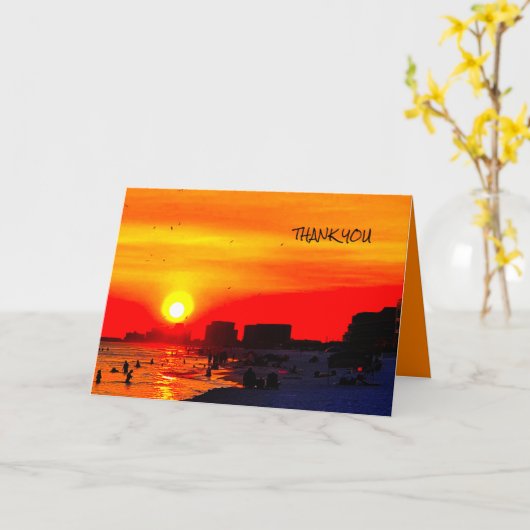 Hartelijk dank kaart (Gele Bloem)