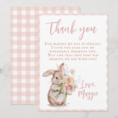 Hartelijk dank kaart (Voorkant / Achterkant)