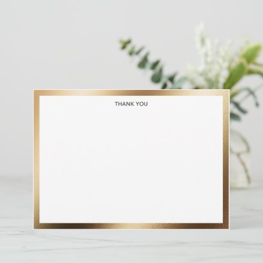 Hartelijk dank! Kaart Gold Border (Staand voorkant)