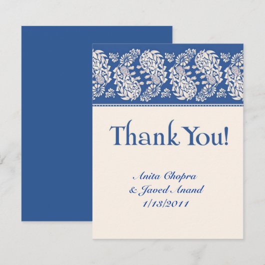 Hartelijk dank! Kaart Indiër/joods (Voorkant / Achterkant)