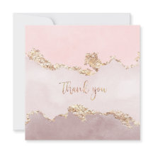 Hartelijk dank, kaart met faux Gold foil-design