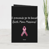 Hartelijk dank, kaart van adoptieouders (Achterkant)