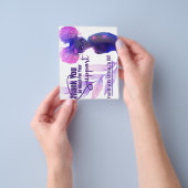 Hartelijk dank, kaartbrochure flyer (Hand)