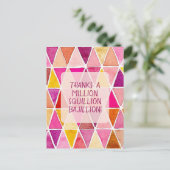 Hartelijk dank Kaartje voor een Miljard Vriendscha Briefkaart (Staand voorkant)