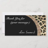 Hartelijk dank! Kaartpakket van 10 - Luipaard afdr Bedankkaart (Voorkant)