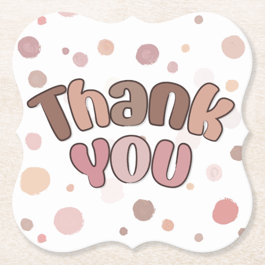 Hartelijk dank kartonnen onderzetters (Voorkant)