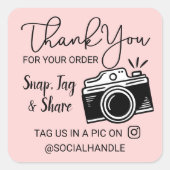 Hartelijk dank, Label en sociale mediacamera delen (Voorkant)