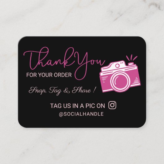 Hartelijk dank, Label en sociale mediacamera delen Informatiekaartje (Voorkant)