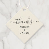 Hartelijk dank, Label, weddenschap, Label Bedankt  (Voorkant)