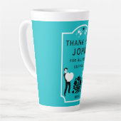 Hartelijk dank latte mok (Linkerhoek)