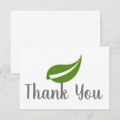 Hartelijk dank, Leaf Card Notitiekaartje (Voorkant / Achterkant)