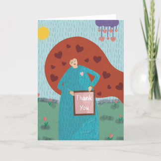 Hartelijk dank (leeg) bedankkaart