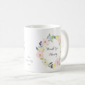 Hartelijk dank, leraar Floral Wreath Coffee Mok (Voorkant rechts)