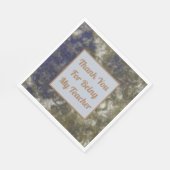 Hartelijk dank, leraar waardering voor Gold Blue C Servet (Hoek)