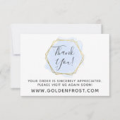 Hartelijk dank, lichtblauwe Waterverf en moderne g Kaart (Voorkant)