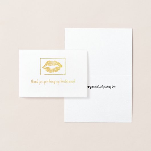 Hartelijk dank, lip Print Folie Kaarten (Display)