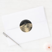Hartelijk dank, Logo Handmade Cosmetic Gold Body B Ronde Sticker (Envelop)