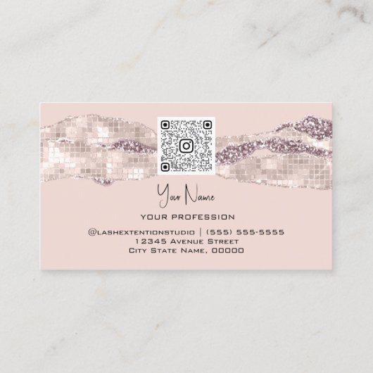 Hartelijk dank Logo QR-code Online winkelaanbiedin Visitekaartje (Achterkant)