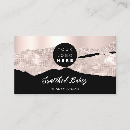 Hartelijk dank Logo QR-code Online winkelen Roos z Visitekaartje (Voorkant)