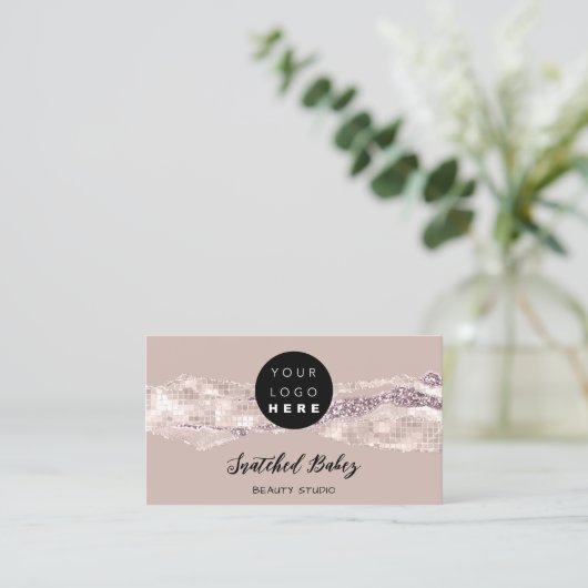 Hartelijk dank Logo QR-code Online winkelen Rozen  Visitekaartje (Staand voorkant)