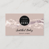 Hartelijk dank Logo QR-code Online winkelen Rozen  Visitekaartje (Voorkant)