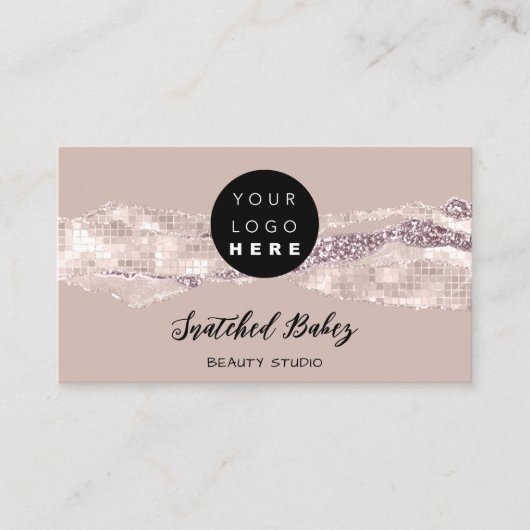 Hartelijk dank Logo QR-code Online winkelen Rozen  Visitekaartje (Voorkant)