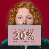 Hartelijk dank, Logo QRCODE 20%OFF Korting Code Go Visitekaartje