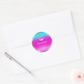 Hartelijk dank, Logo Yoga Mindfulness Shop Gold Pi Ronde Sticker (Envelop)