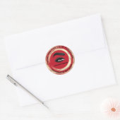 Hartelijk dank: Makeup Artist Lash Cleaner Logo Go Ronde Sticker (Envelop)