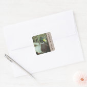 Hartelijk dank Mallard Duck Foto Natuur Birds Vierkante Sticker (Envelop)