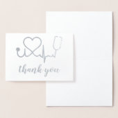 Hartelijk dank Medisch personeel Heartbeat Folie Kaarten (Display)