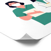 Hartelijk dank, medisch Poster, gezondheidswerkers Poster (Hoek)