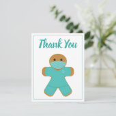 Hartelijk dank, medisch verpleegkundige Gingerbroo Bedankkaart (Staand voorkant)