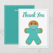 Hartelijk dank, medisch verpleegkundige Gingerbroo Bedankkaart (Voorkant / Achterkant)