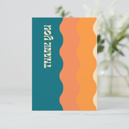 Hartelijk dank - Meerdere Bedankkaart (Staand voorkant)