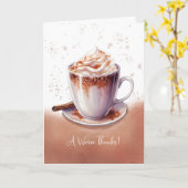 Hartelijk dank met een kopje religieuze troost kaart (Gele Bloem)