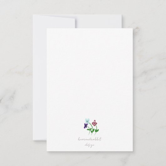 Hartelijk dank, mevrouw Beary Bedankkaart (Achterkant)