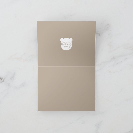 Hartelijk dank, mevrouw Beary Bedankkaart (Binnen)