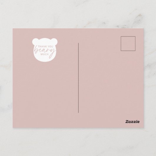 Hartelijk dank, mevrouw Beary Briefkaart (Achterkant)