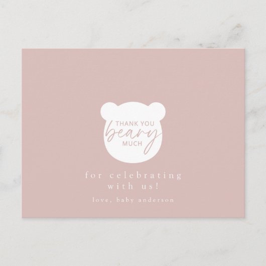 Hartelijk dank, mevrouw Beary Briefkaart (Voorkant)