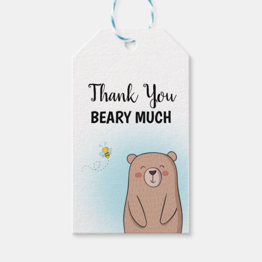 Hartelijk dank, mevrouw Beary Cadeaulabel (Voorkant)