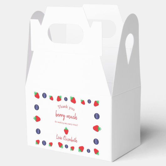 Hartelijk dank, mevrouw Berry Bedankdoosjes (Geopend)