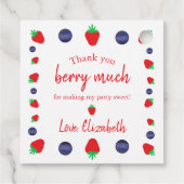 Hartelijk dank, mevrouw Berry Bedankjes Labels (Achterkant)